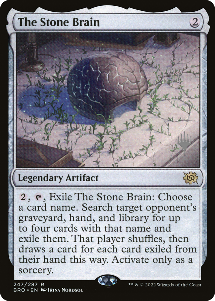 The Stone Brain (Promo Pack) [The Brothers' War Promos] | Silver Goblin