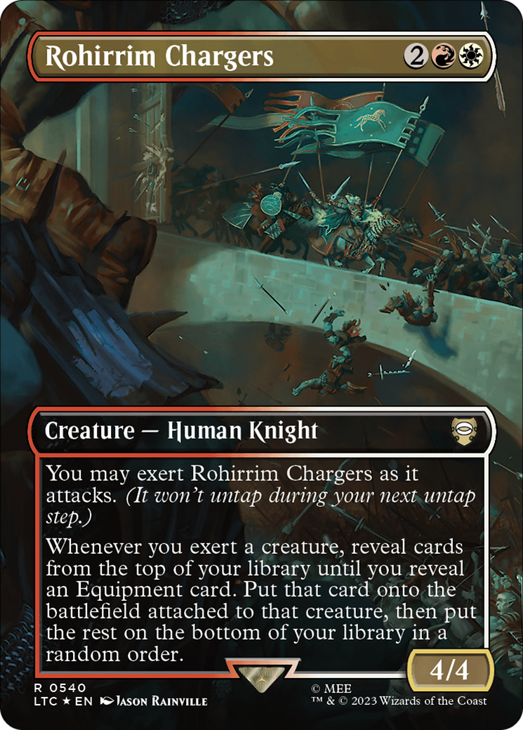 Rohirrim Chargers (Borderless) (Surge Foil) (540) Foil - Tales of Middle-earth Commander