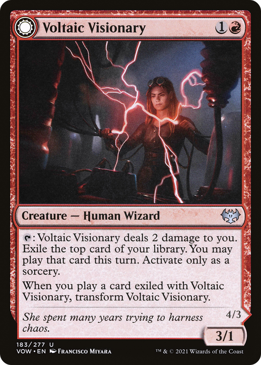 Voltaic Visionary // Volt-Charged Berserker [Innistrad: Crimson Vow] Foil