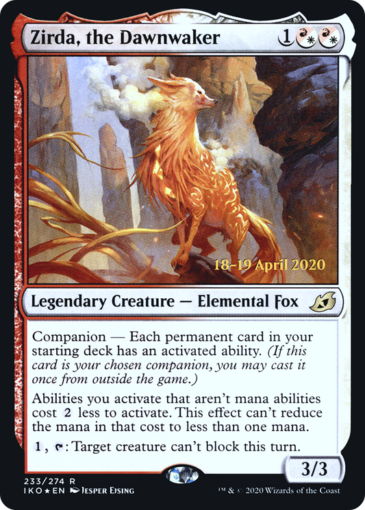 Zirda, the Dawnwaker [Ikoria: Lair of Behemoths Prerelease Promos]