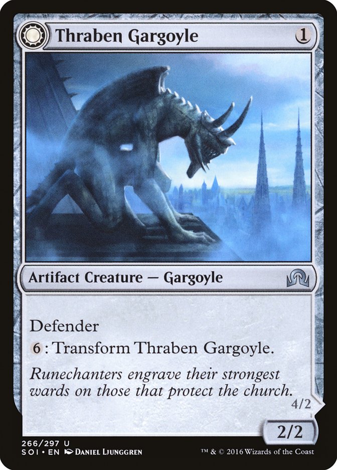 Thraben Gargoyle (266) Foil - Shadows over Innistrad
