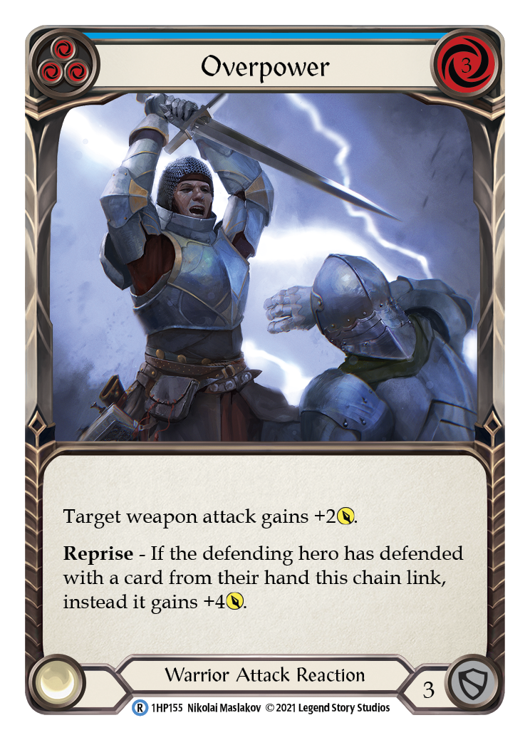Overpower (Blue) [1HP155] (History Pack 1) | Silver Goblin
