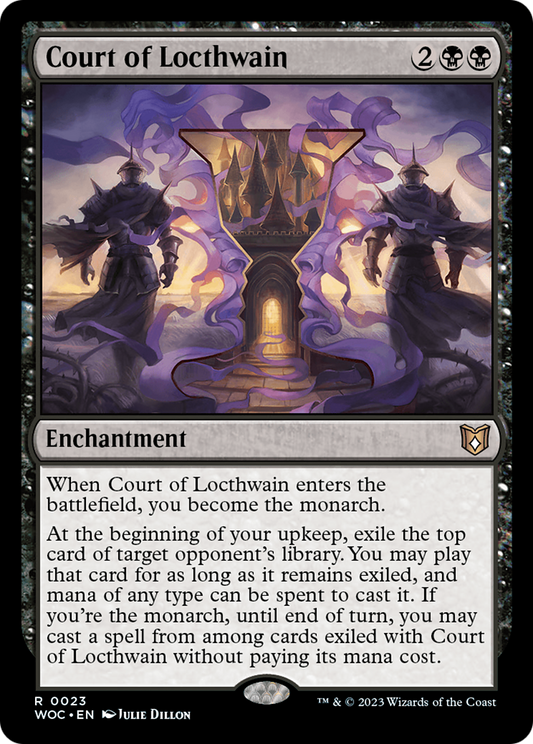 Court of Locthwain [Wilds of Eldraine Commander] Foil