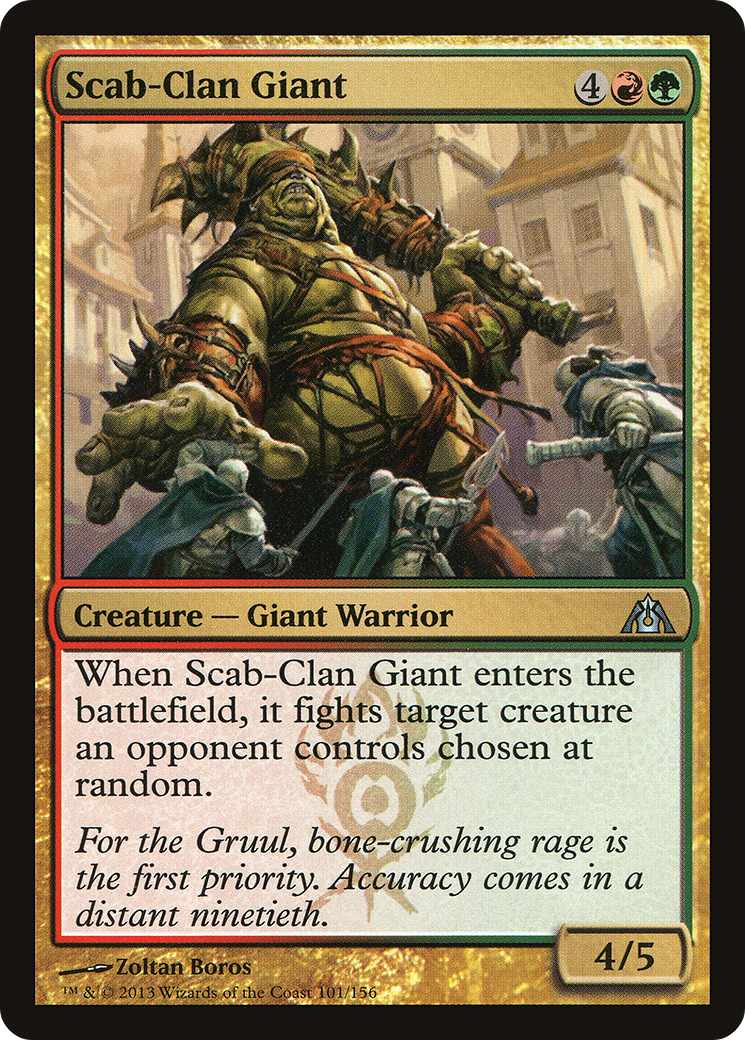 Scab-Clan Giant (101) Foil - Dragon's Maze