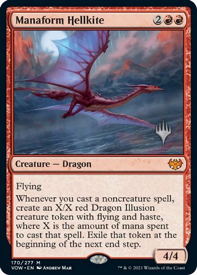 Manaform Hellkite (Promo Pack) [Innistrad: Crimson Vow Promos] | Silver Goblin