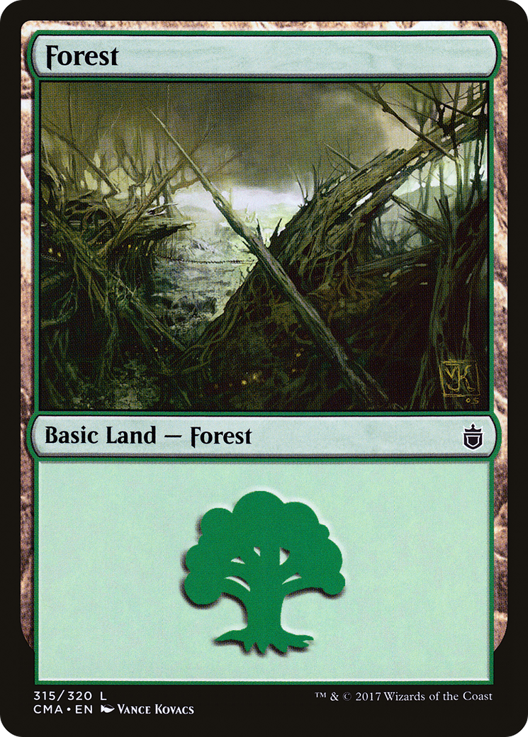 Forest (315) [Commander Anthology] | Silver Goblin