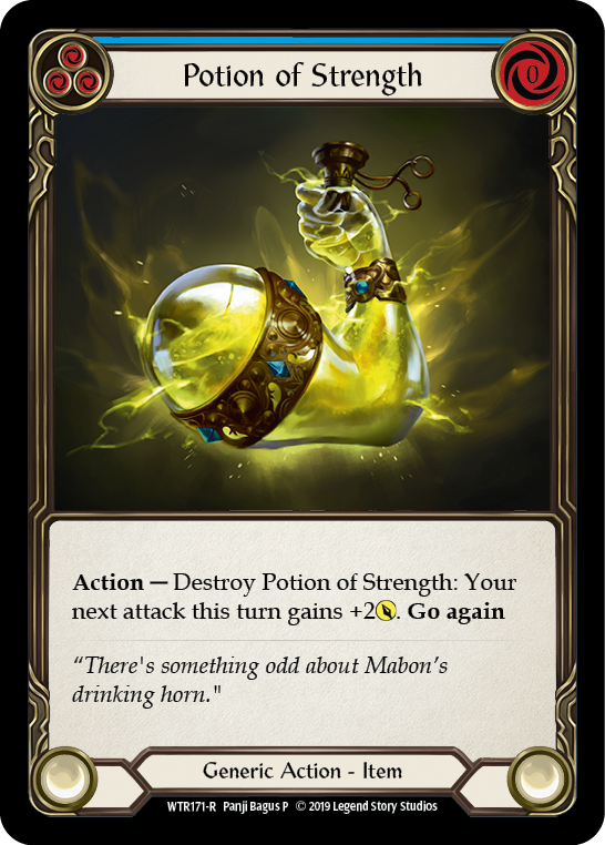 Potion of Strength [WTR171-R] (Welcome to Rathe)  Alpha Print Rainbow Foil | Silver Goblin