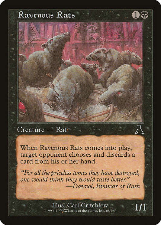 Ravenous Rats [Urza's Destiny] Foil