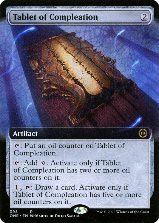 Tablet of Compleation (Extended Art) [Phyrexia: All Will Be One] Foil