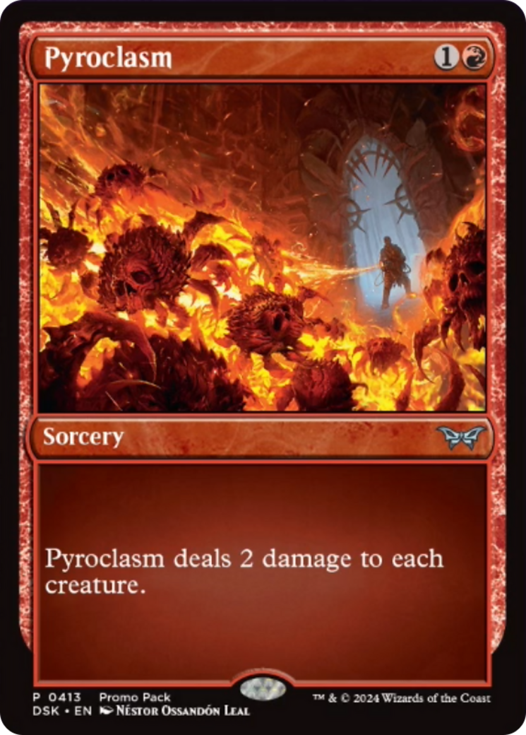 Pyroclasm [Duskmourn: House of Horror Promos] | Silver Goblin