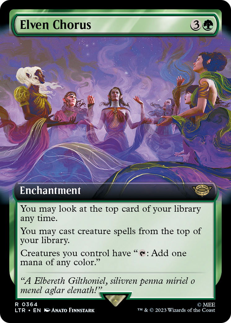 Elven Chorus (Extended Art) [The Lord of the Rings: Tales of Middle-Earth] Foil