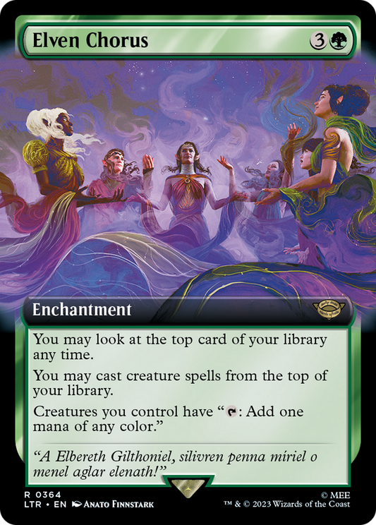Elven Chorus (Extended Art) [The Lord of the Rings: Tales of Middle-Earth] Foil