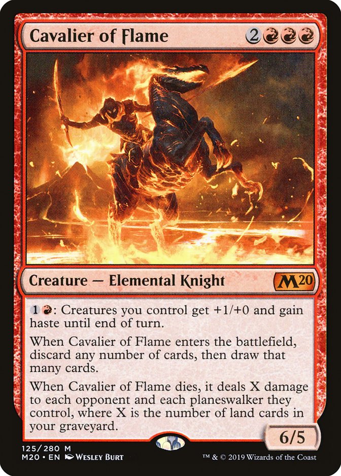 Cavalier of Flame [Core Set 2020] | Silver Goblin