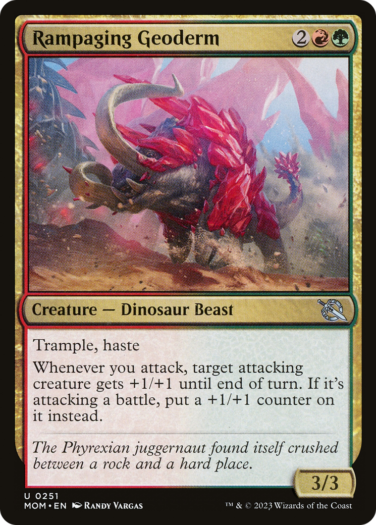 Rampaging Geoderm [March of the Machine] Foil