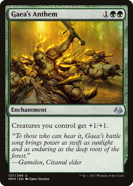 Gaea's Anthem [Modern Masters 2017] Foil