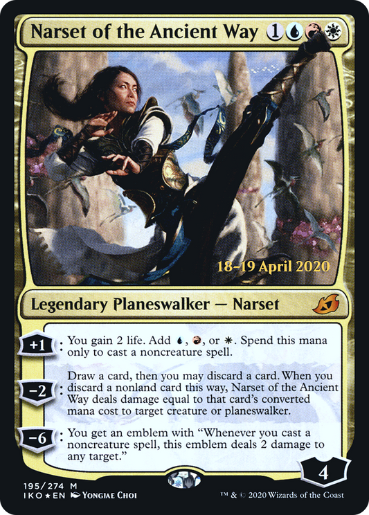 Narset of the Ancient Way [Ikoria: Lair of Behemoths Prerelease Promos]
