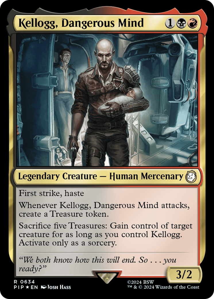 Kellogg, Dangerous Mind (Surge Foil) (634) Foil - Fallout