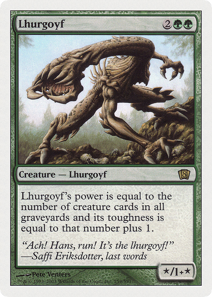 Lhurgoyf (259) Foil - Eighth Edition