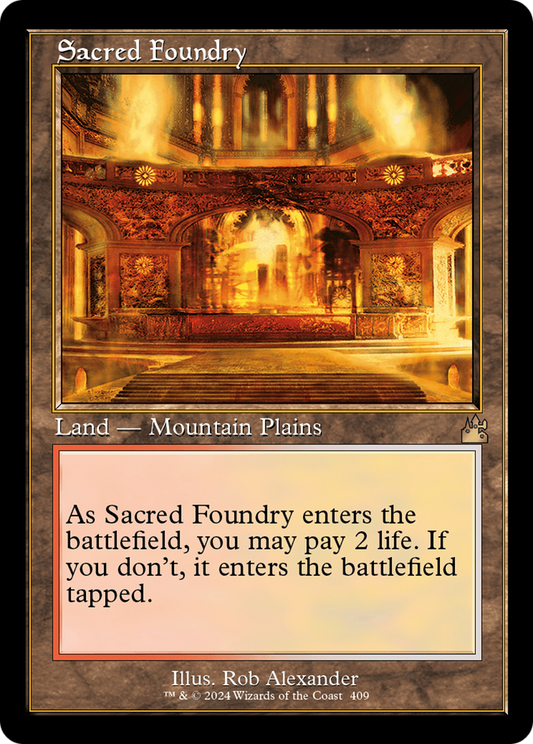 Sacred Foundry (Retro) [Ravnica Remastered] Foil