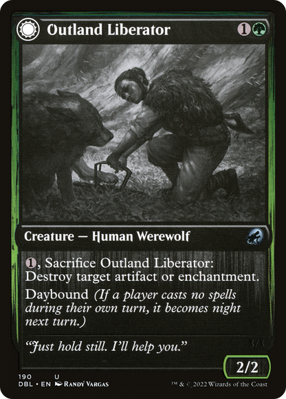 Outland Liberator // Frenzied Trapbreaker [Innistrad: Double Feature] Foil