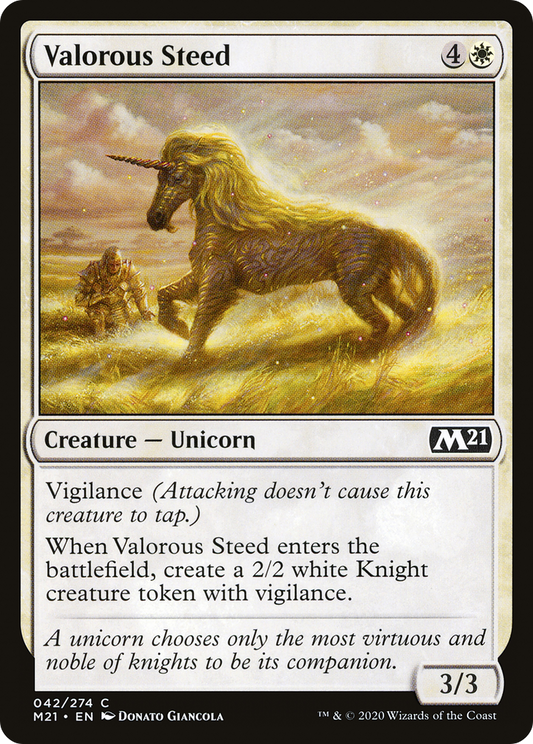 Valorous Steed [Core Set 2021] Foil