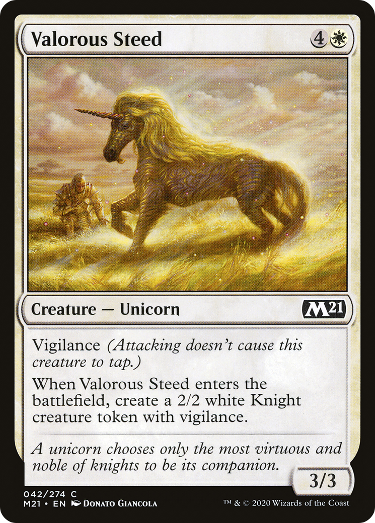 Valorous Steed [Core Set 2021] | Silver Goblin