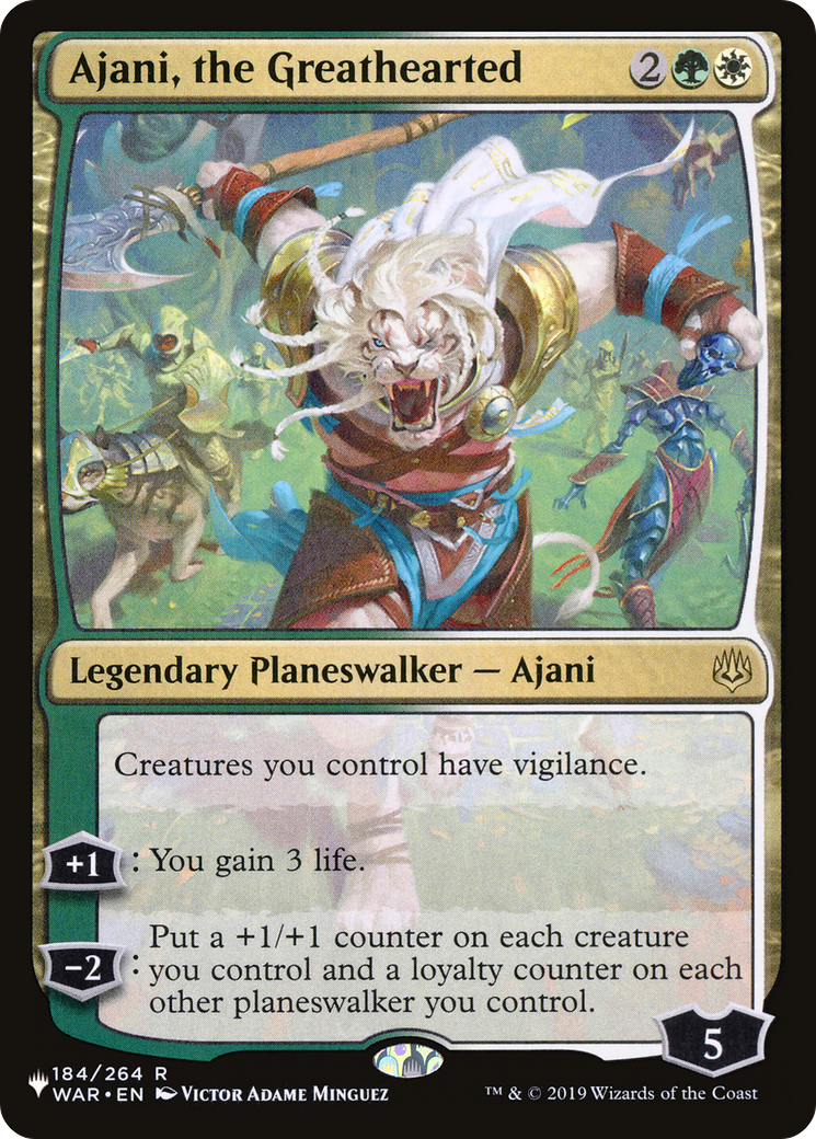 Ajani, the Greathearted [The List Reprints] | Silver Goblin