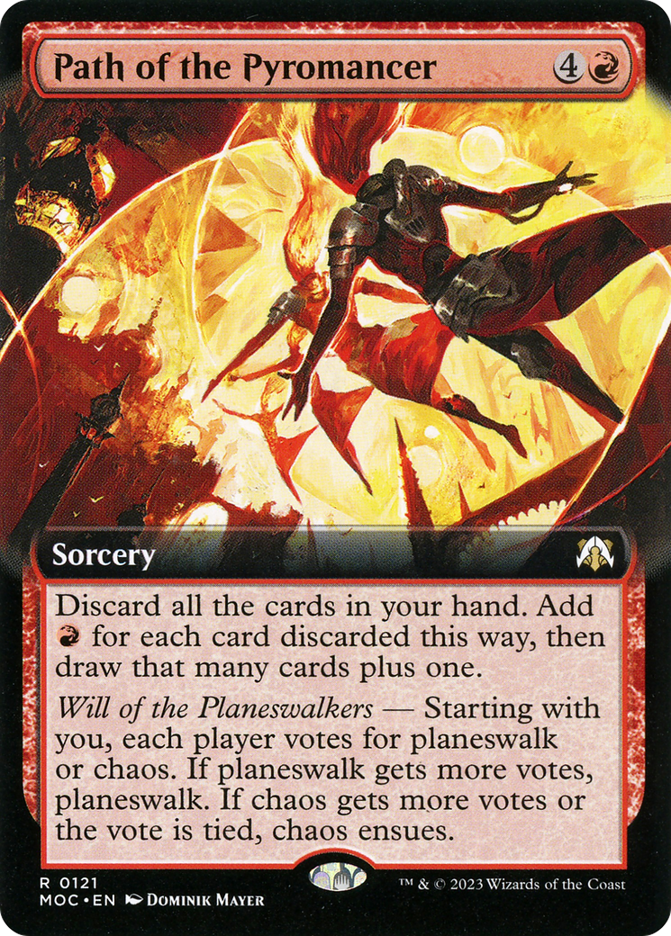 Path of the Pyromancer (Extended Art) (121) - March of the Machine Commander