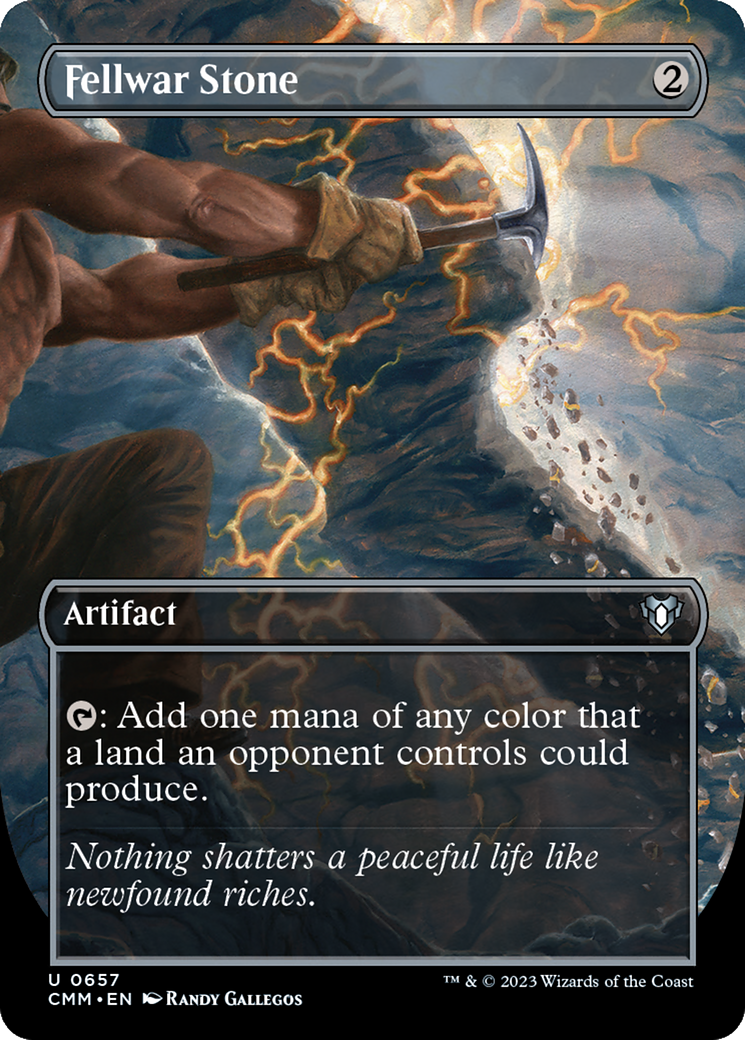 Fellwar Stone (Borderless Alternate Art) [Commander Masters] Foil