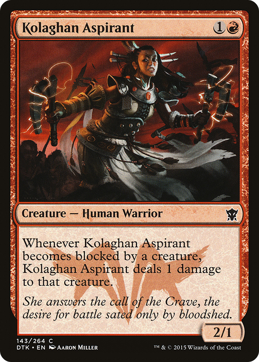 Kolaghan Aspirant [Dragons of Tarkir] Foil