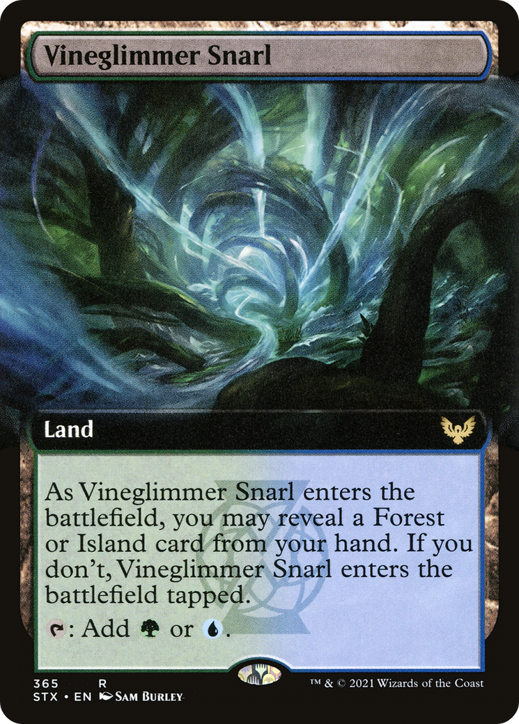 Vineglimmer Snarl (Extended Art) [Strixhaven: School of Mages] | Silver Goblin