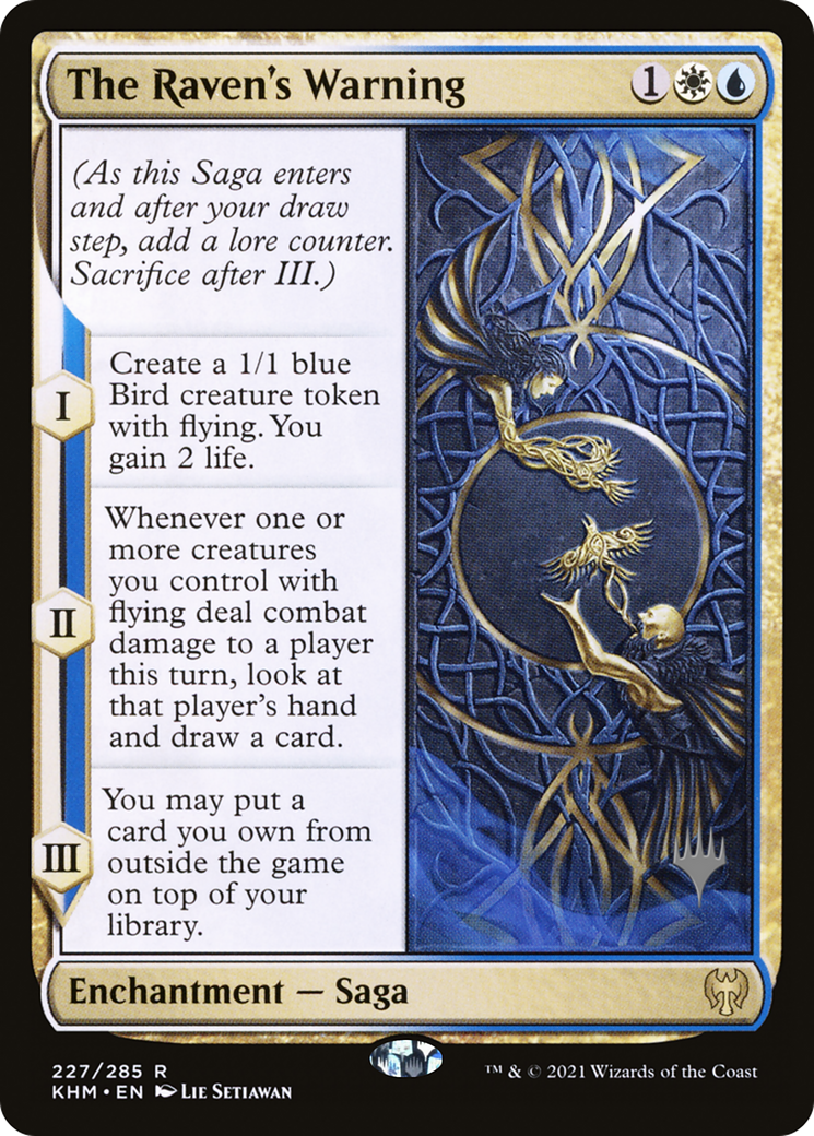 The Raven's Warning (Promo Pack) [Kaldheim Promos] Foil