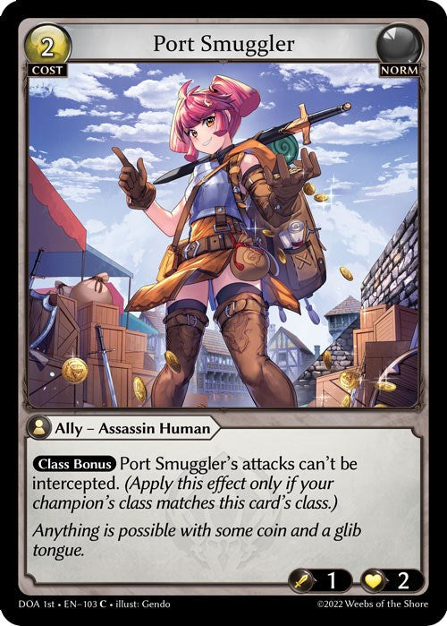 Port Smuggler (103) [Dawn of Ashes: 1st Edition] Foil