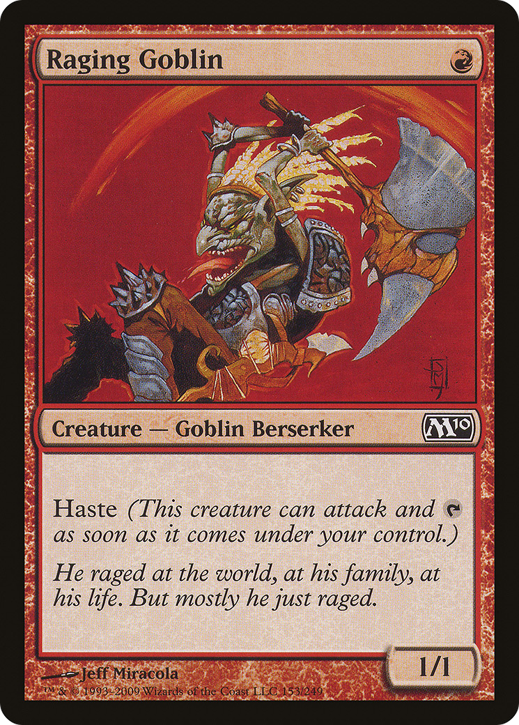 Raging Goblin [Magic 2010] Foil