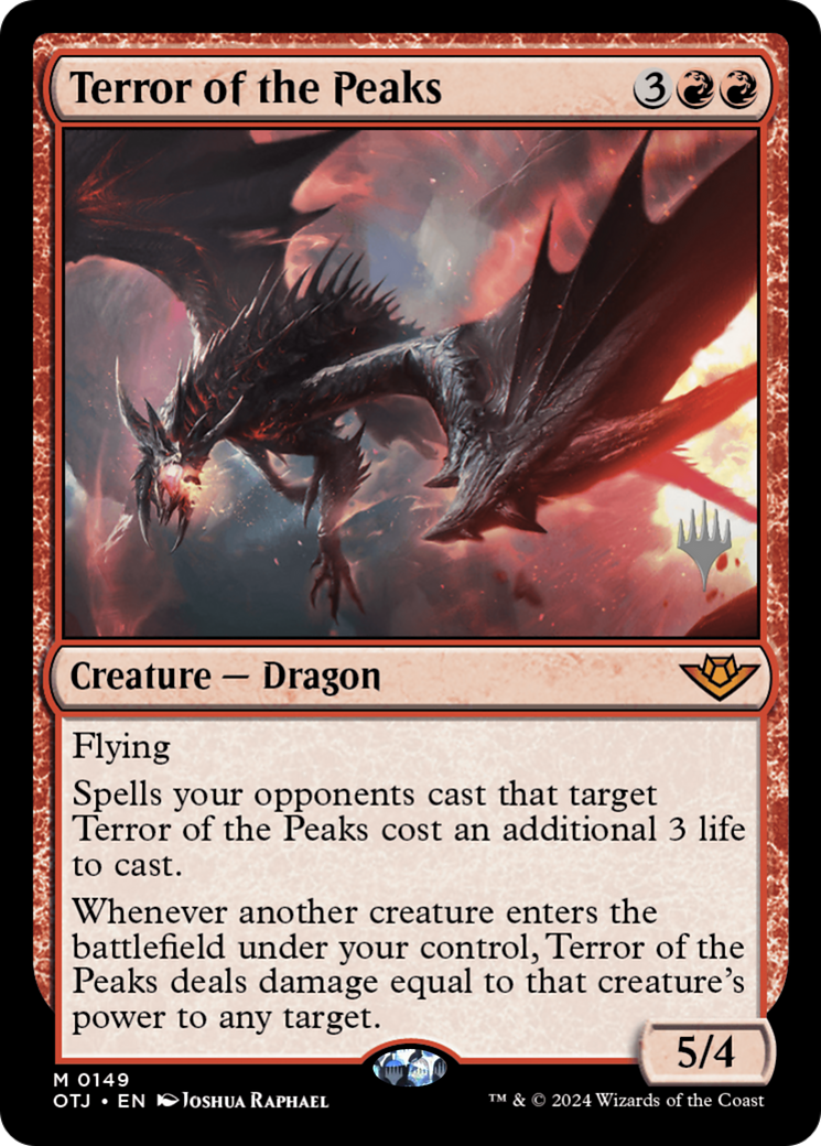 Terror of the Peaks (Promo Pack) [Outlaws of Thunder Junction Promos] Foil