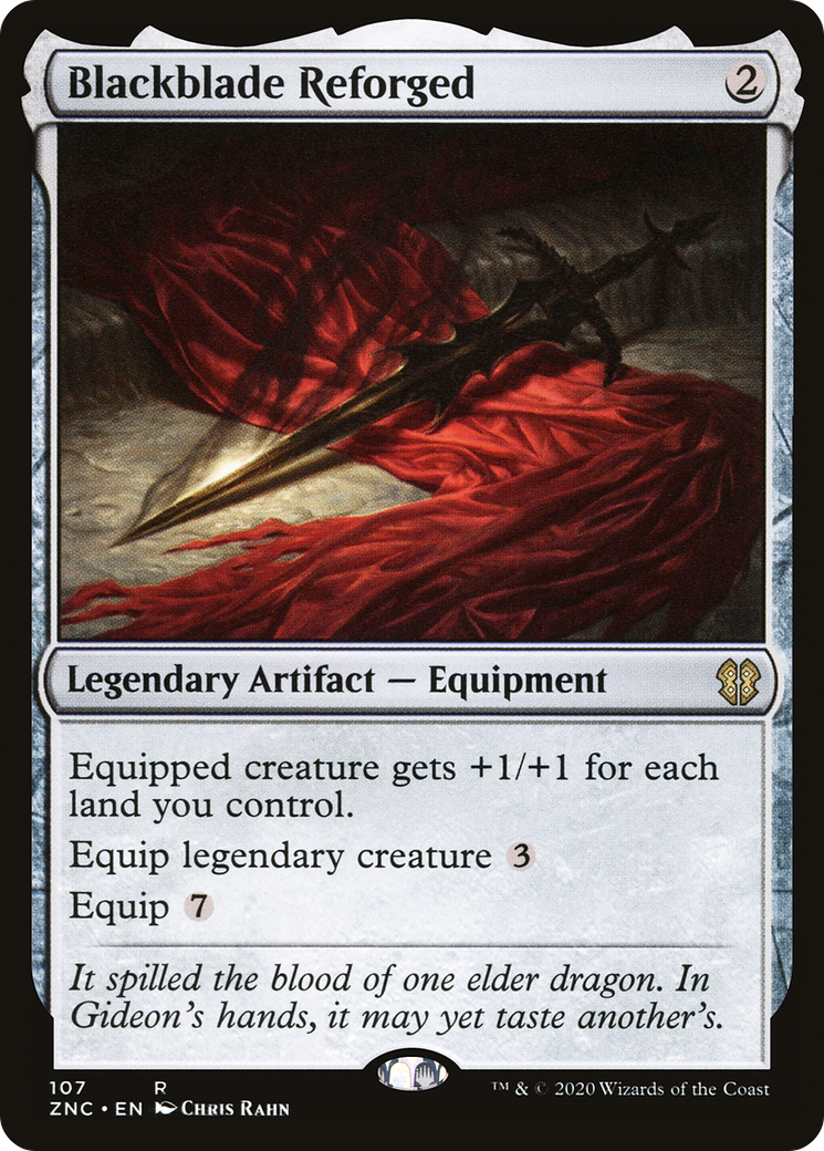 Blackblade Reforged [Zendikar Rising Commander] | Silver Goblin