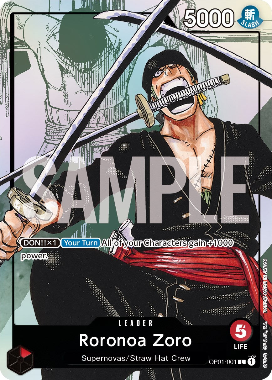 Roronoa Zoro (Alternate Art) [One Piece Promotion Cards] | Silver Goblin
