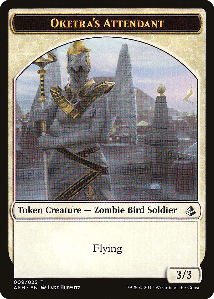 Oketra's Attendant Token (009) Foil - Amonkhet Tokens