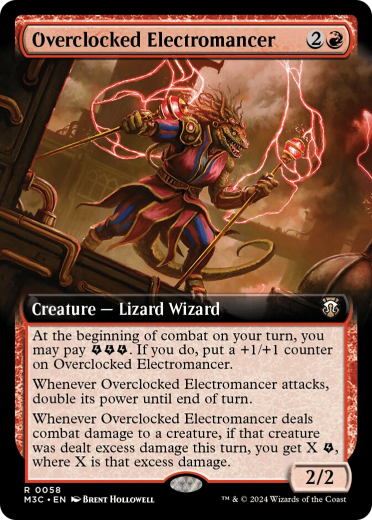 Overclocked Electromancer (Extended Art) [Modern Horizons 3 Commander] | Silver Goblin