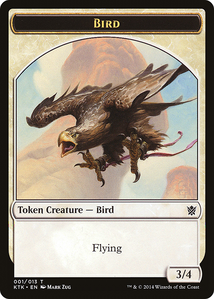 Bird Token [Khans of Tarkir Tokens] | Silver Goblin