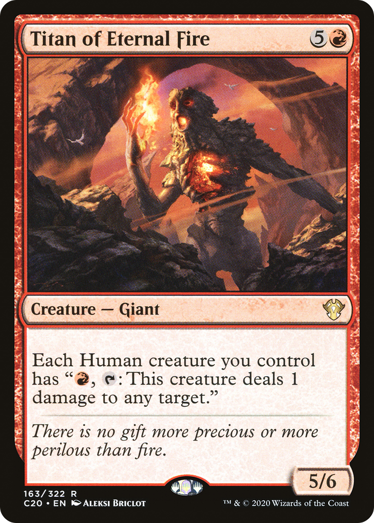 Titan of Eternal Fire [Commander 2020] | Silver Goblin