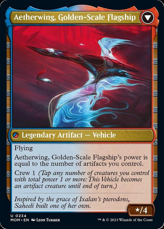 Invasion of Kaladesh // Aetherwing, Golden-Scale Flagship [March of the Machine] Foil