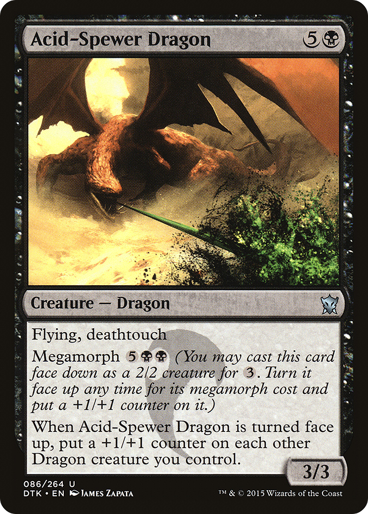 Acid-Spewer Dragon [Dragons of Tarkir] Foil