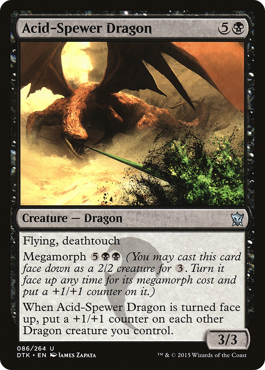 Acid-Spewer Dragon [Dragons of Tarkir] Foil