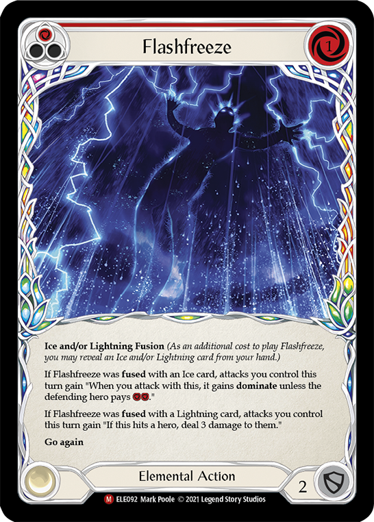 Flashfreeze [ELE092] (Tales of Aria)  1st Edition Rainbow Foil | Silver Goblin