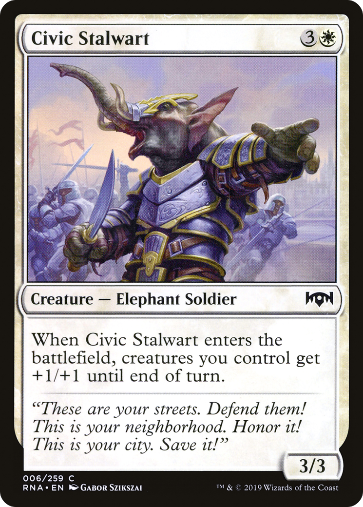 Civic Stalwart [Ravnica Allegiance] Foil