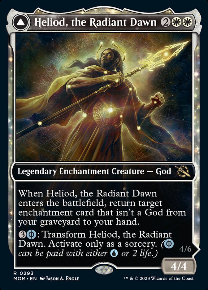 Heliod, the Radiant Dawn // Heliod, the Warped Eclipse (Showcase Planar Booster Fun) [March of the Machine] Foil