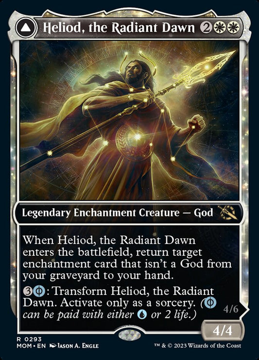 Heliod, the Radiant Dawn // Heliod, the Warped Eclipse (Showcase Planar Booster Fun) [March of the Machine] Foil