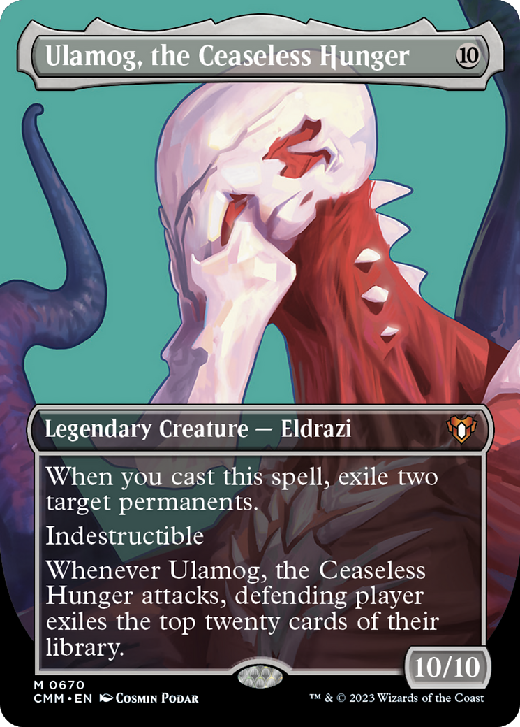 Ulamog, the Ceaseless Hunger (Borderless Profile) [Commander Masters] | Silver Goblin