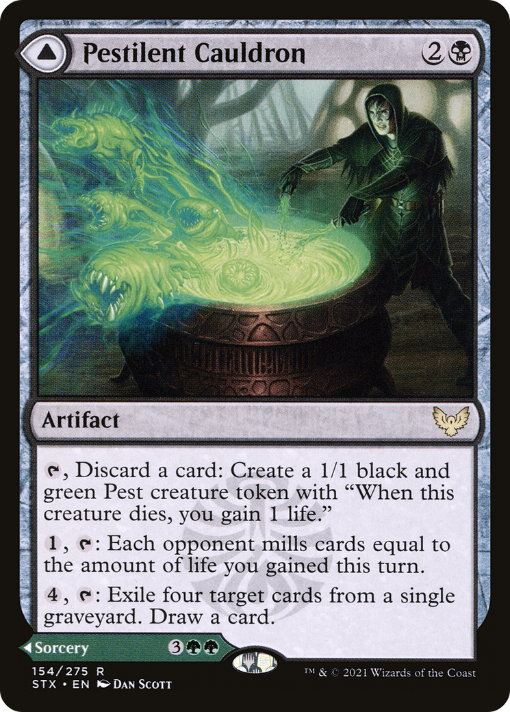 Pestilent Cauldron // Restorative Burst [Strixhaven: School of Mages] Foil